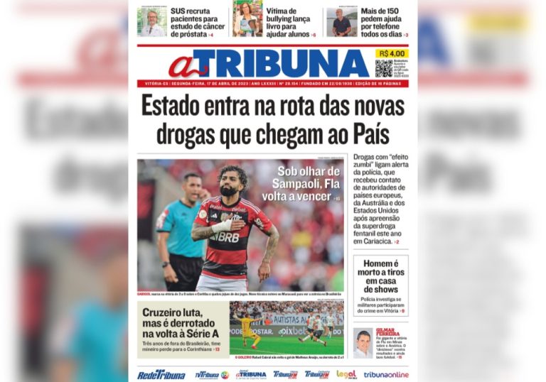 Confira os destaques do Jornal A Tribuna desta segunda-feira