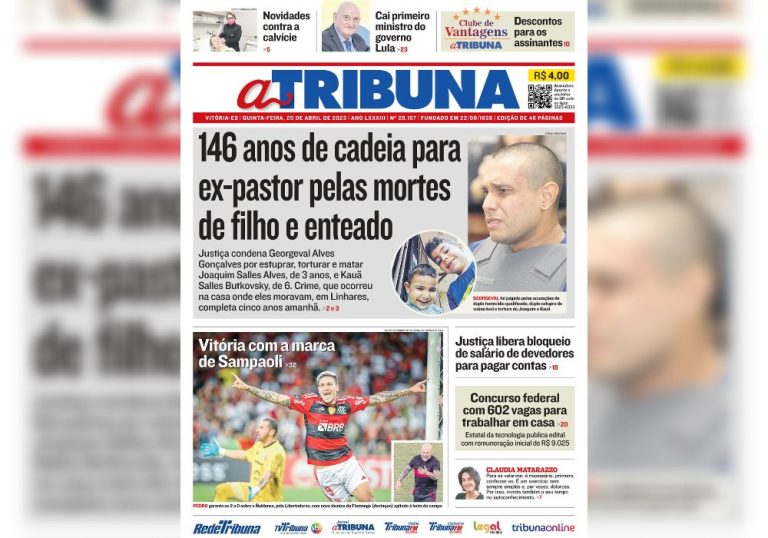 Confira os destaques do Jornal A Tribuna desta quinta-feira