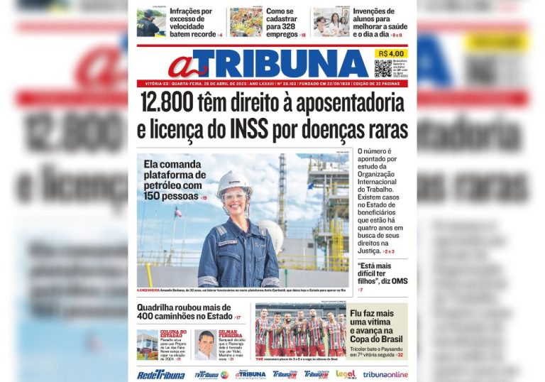 Confira os destaques do Jornal A Tribuna desta quarta-feira