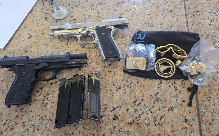 Casal de ciganos é preso com armas e munições na BR-101