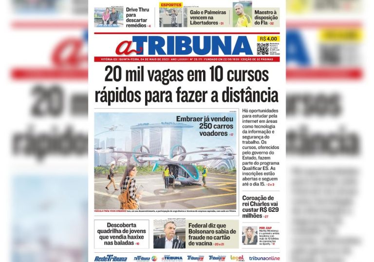 Confira os destaques do Jornal A Tribuna desta quinta-feira