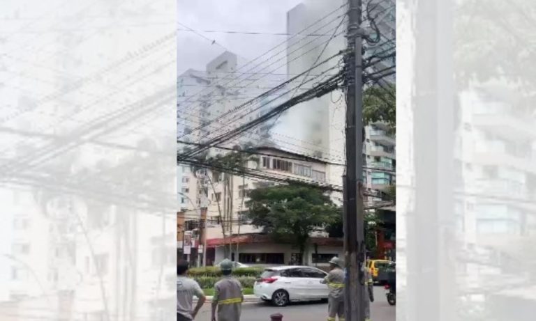 Princípio de incêndio assusta moradores na Praia do Canto