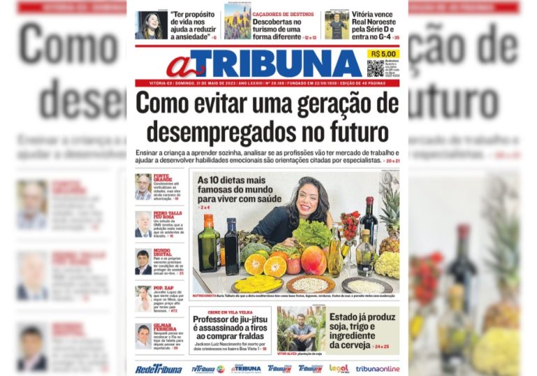 Confira os destaques do Jornal A Tribuna deste domingo