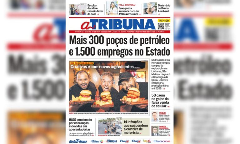 Confira os destaques do Jornal A Tribuna deste sábado