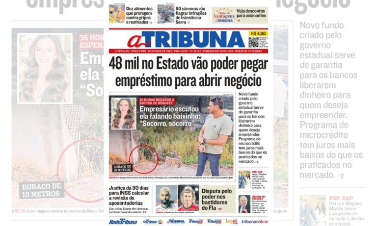 Veja os destaques do Jornal A Tribuna nesta terça-feira