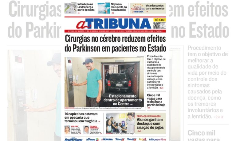 Jornal A Tribuna: confira os destaques de capa nesta quarta-feira