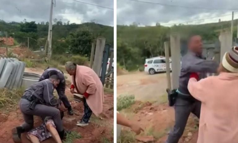 PM é afastado por dar soco no rosto de idosa de 70 anos e vira alvo de inquérito