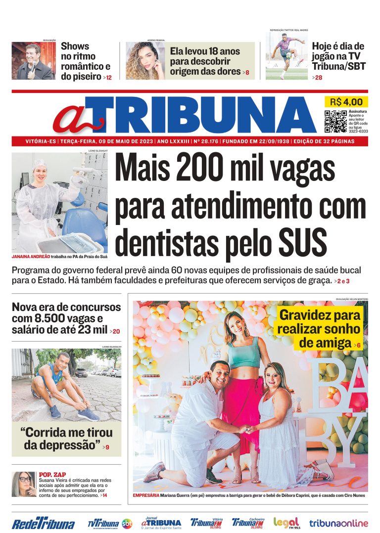Confira os destaques do Jornal A Tribuna desta terça-feira