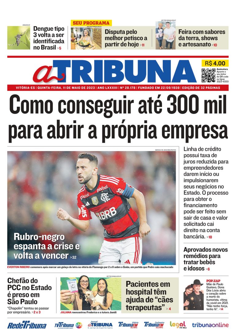 Confira os destaques do Jornal A Tribuna desta quinta-feira