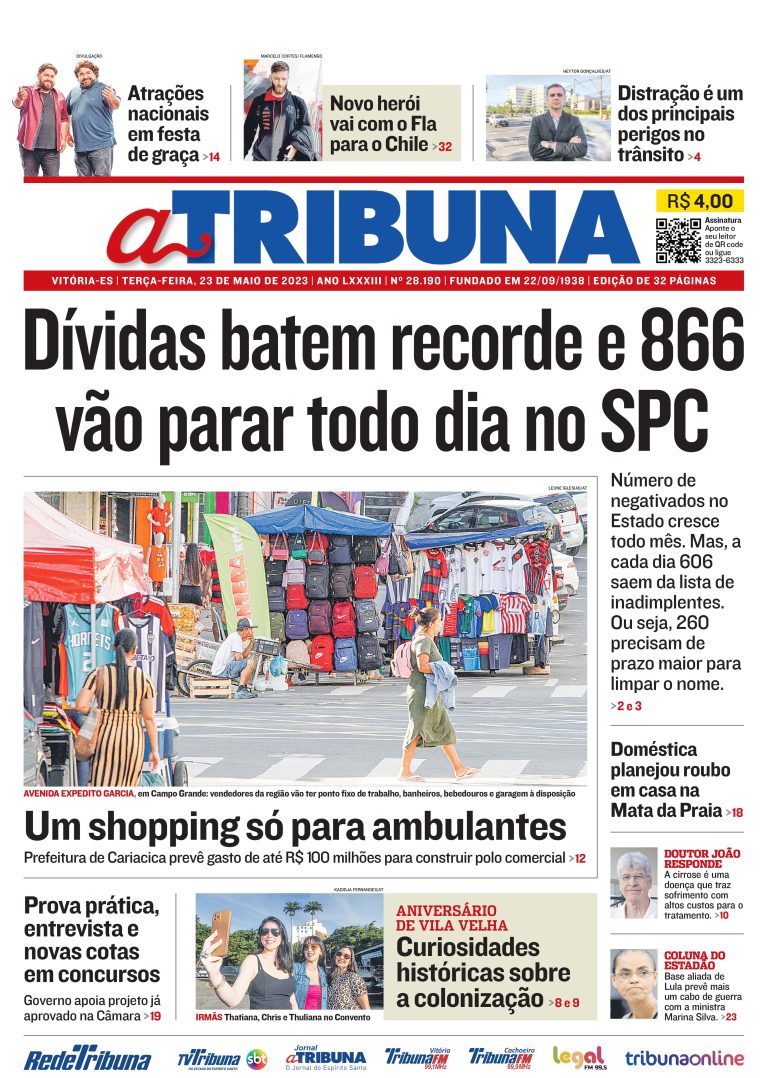 Confira os destaques do Jornal A Tribuna desta terça-feira