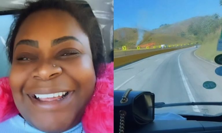 Jojo Todynho pede carona em caminhão para economizar na passagem