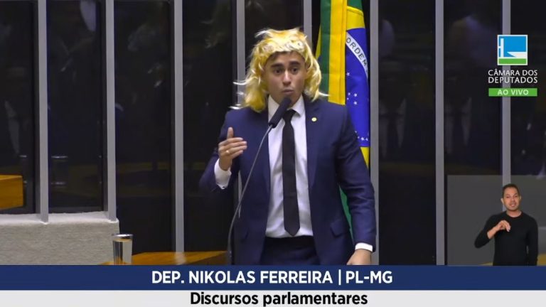 PGR diz que fala de Nikolas com peruca está protegido por imunidade parlamentar