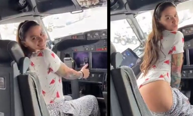VÍDEO | MC Pipokinha desobedece pedido de piloto e tira calça em cabine de avião