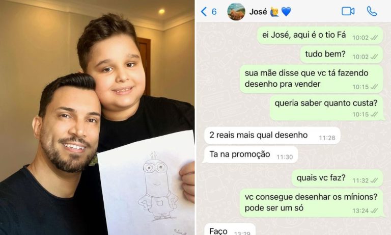 Advogado do ES viraliza após comprar desenho de sobrinho com autismo