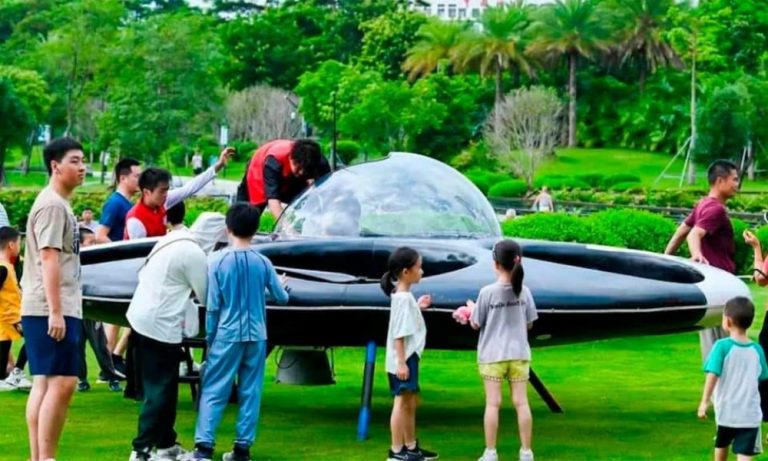 China testa disco voador tripulado