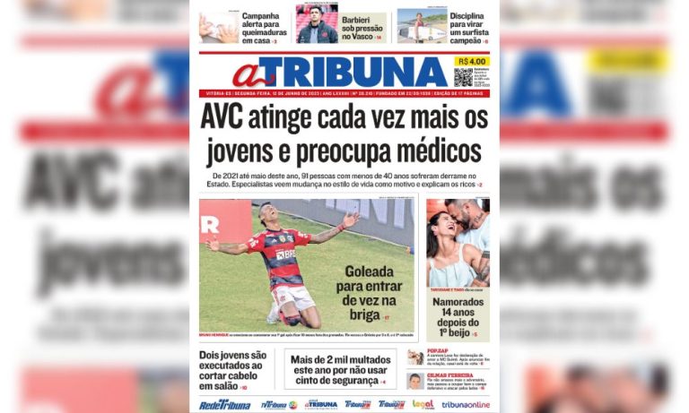 Confira os destaques do Jornal A Tribuna desta segunda-feira