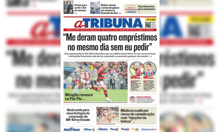 Confira os destaques do Jornal A Tribuna desta sexta-feira