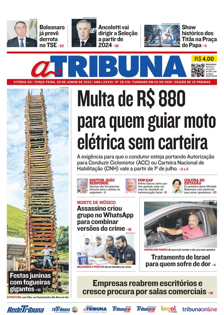 Confira os destaques do Jornal A Tribuna desta terça-feira