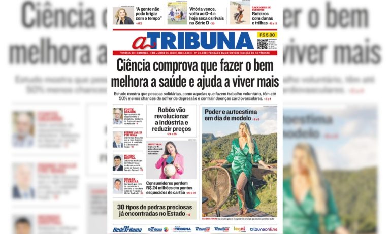 Confira os destaques do jornal A Tribuna deste domingo