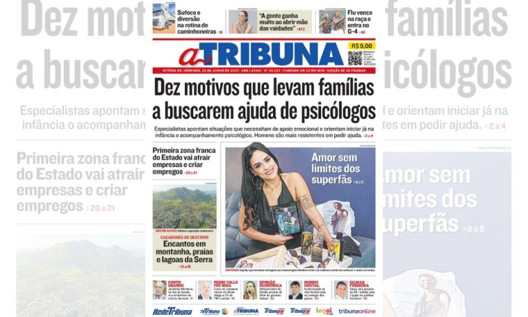 Confira os destaques do jornal A Tribuna deste domingo