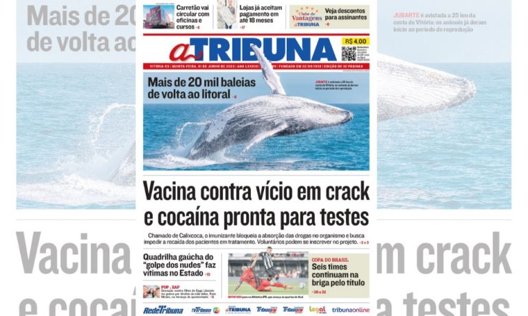 Confira os destaques do jornal A Tribuna nesta quinta
