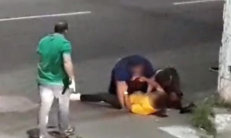 Novas imagens mostram briga entre policiais militares na Praia do Canto