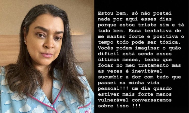 Preta Gil revela fase atual do tratamento de câncer