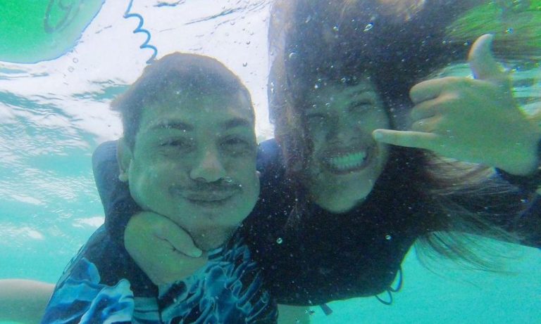 Sintonia no amor e dentro do mar para disputa de campeonato