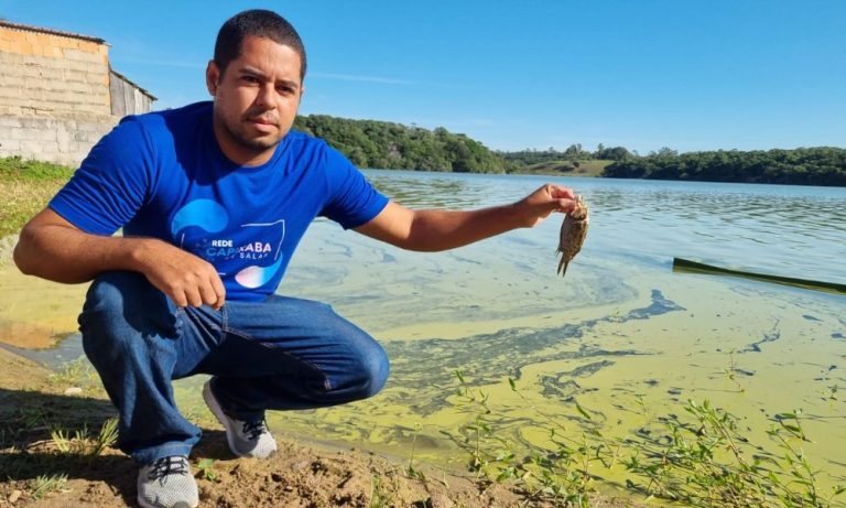 Testes para desvendar mistério em lagoa de Guarapari