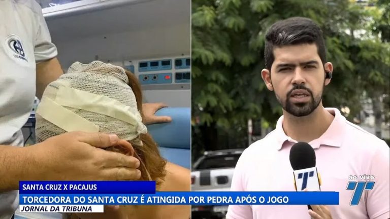 Torcedora é atingida com pedrada após jogo entre Santa Cruz e Pacajus