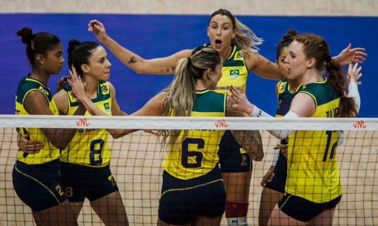 Vôlei: Brasil bate Coreia do Sul em Brasília pela Liga das Nações