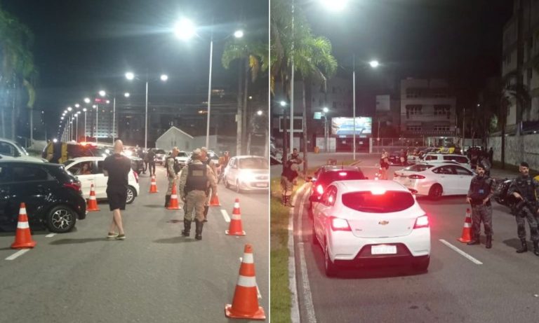 Blitz em Vitória flagra carros na contramão e motoristas sem carteira