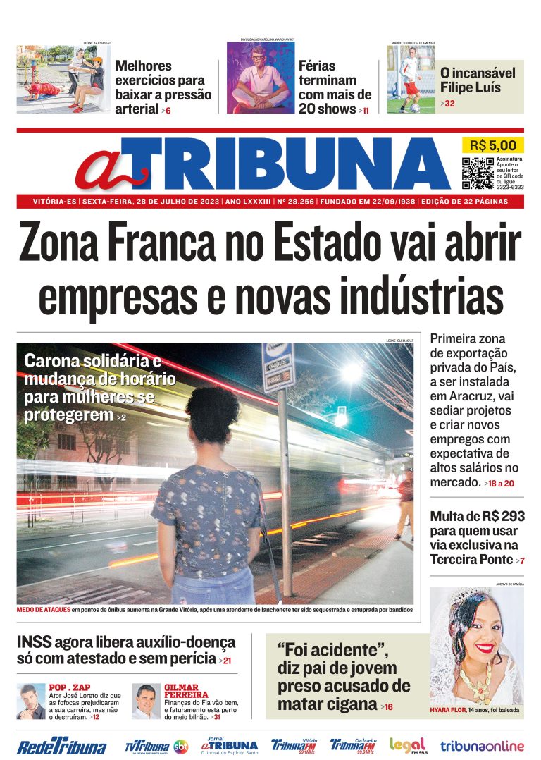 Confira os destaques do Jornal A Tribuna desta sexta-feira
