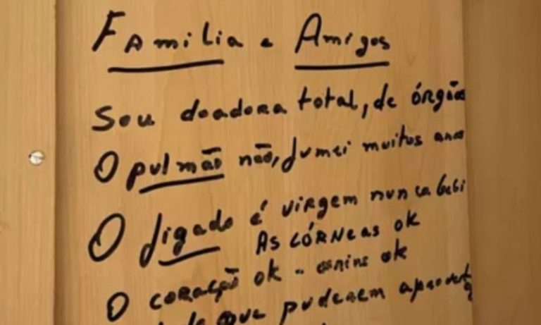 Idosa com Alzheimer deixa desejo escrito em guarda-roupa em MS