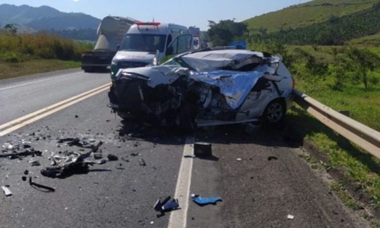 Motorista morre e duas pessoas ficam feridas após acidente na BR-101 no ES