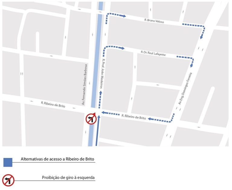 Trânsito muda a partir desta quarta-feira no bairro de Boa Viagem
