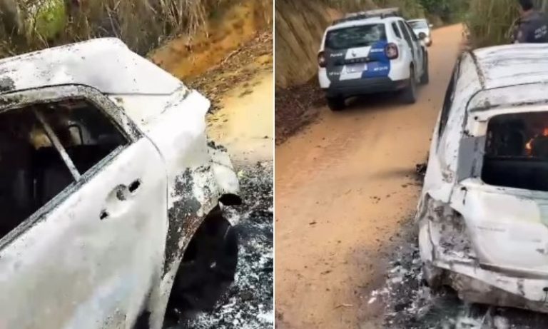 Carro em chamas não tem relação com adolescentes desaparecidos, diz delegado