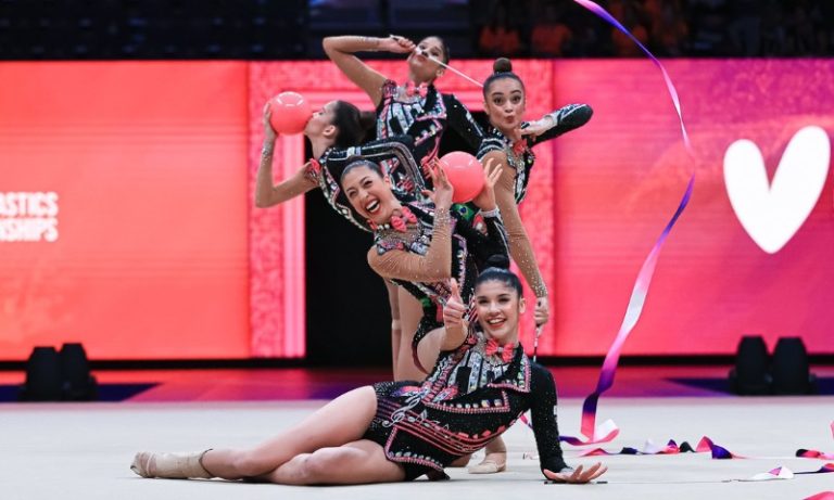 Com capixabas, conjunto brasileiro de ginástica rítmica garante vaga para Paris