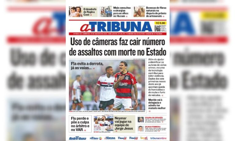 Confira os destaques do Jornal A Tribuna desta segunda-feira