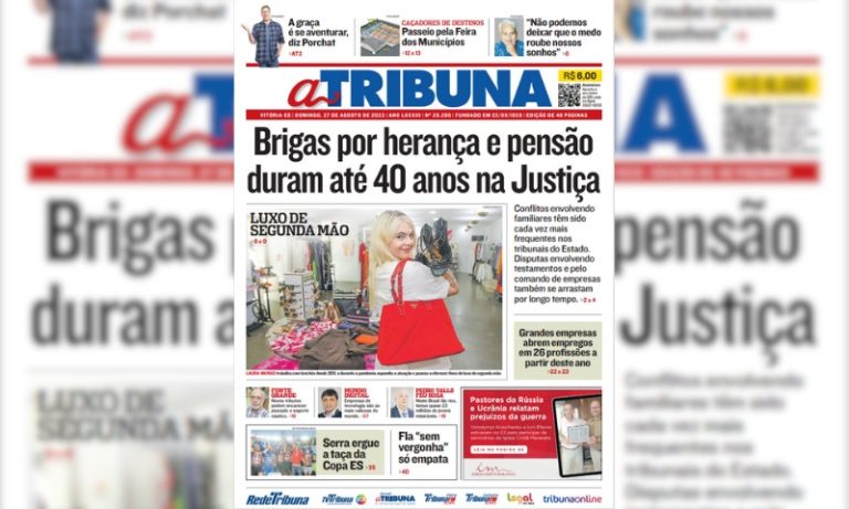 Confira os destaques do Jornal A Tribuna deste domingo (27)