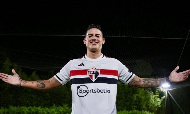 James Rodríguez aparece no BID e deve estrear contra o Flamengo