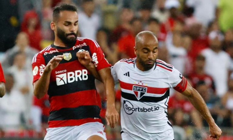 Lucas Moura marca 1º em retorno e São Paulo fica no empate com Flamengo