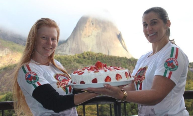 Mais de 30 mil fatias de torta de morango em festa nas montanhas do ES