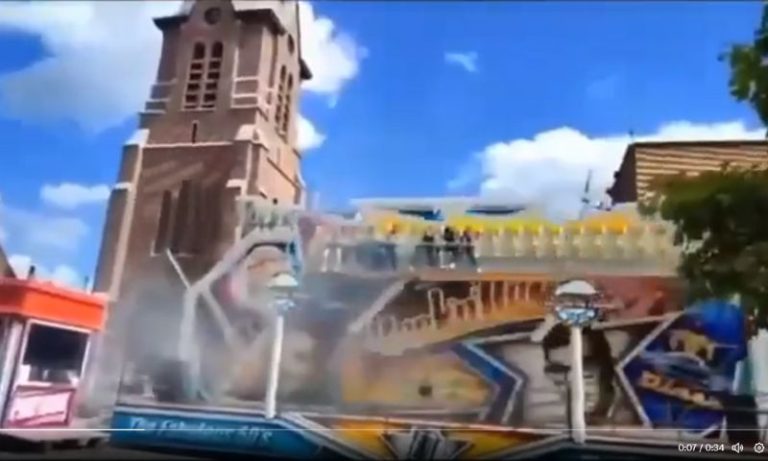 VÍDEO | Brinquedo falha e arremessa pessoas em parque de diversões