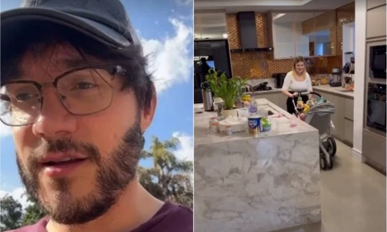 Viih Tube e Eliezer passeiam com Lua em casa: “Sair é perigoso”