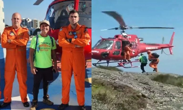 Homem é avisado sobre transplante enquanto fazia trilha e é levado de helicóptero