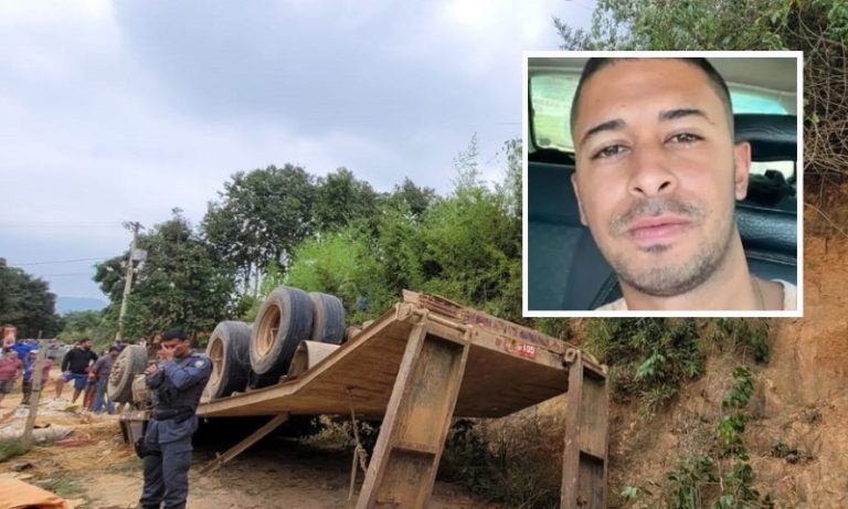Motorista morre após caminhão cair sobre casa no Norte do ES