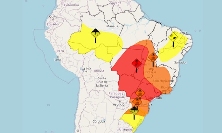 Onda de calor pode atingir 9 estados. Previsão não aponta o Espírito Santo