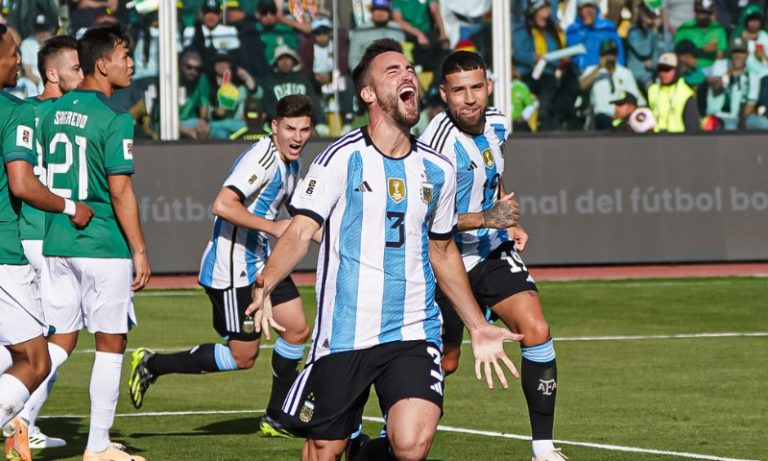 Sem Messi, Argentina domina Bolívia e vence na altitude pelas Eliminatórias