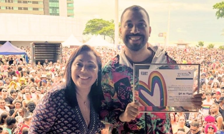 Vai ter uma gay nordestina PhD na Califórnia, diz Gil do Vigor em parada LGBTQIAP+